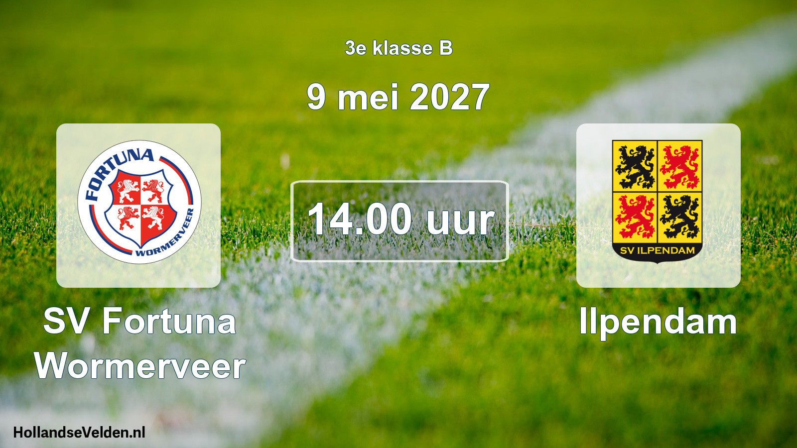 Geplande wedstrijd: SV Fortuna Wormerveer - Ilpendam (9 mei 2027)