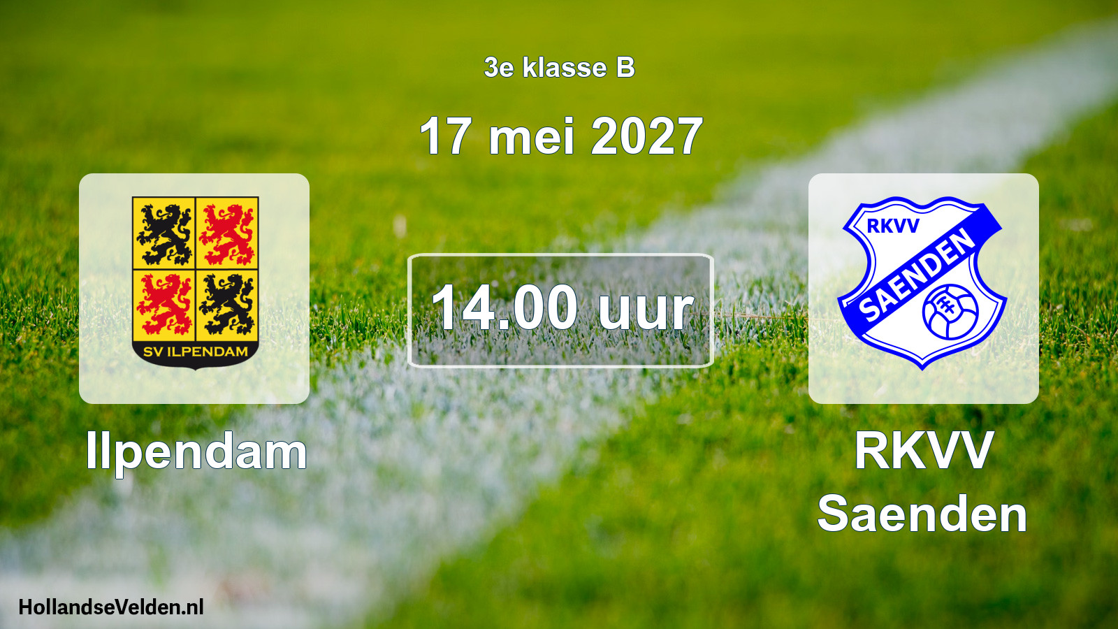 Geplande wedstrijd: Ilpendam - RKVV Saenden (17 mei 2027)