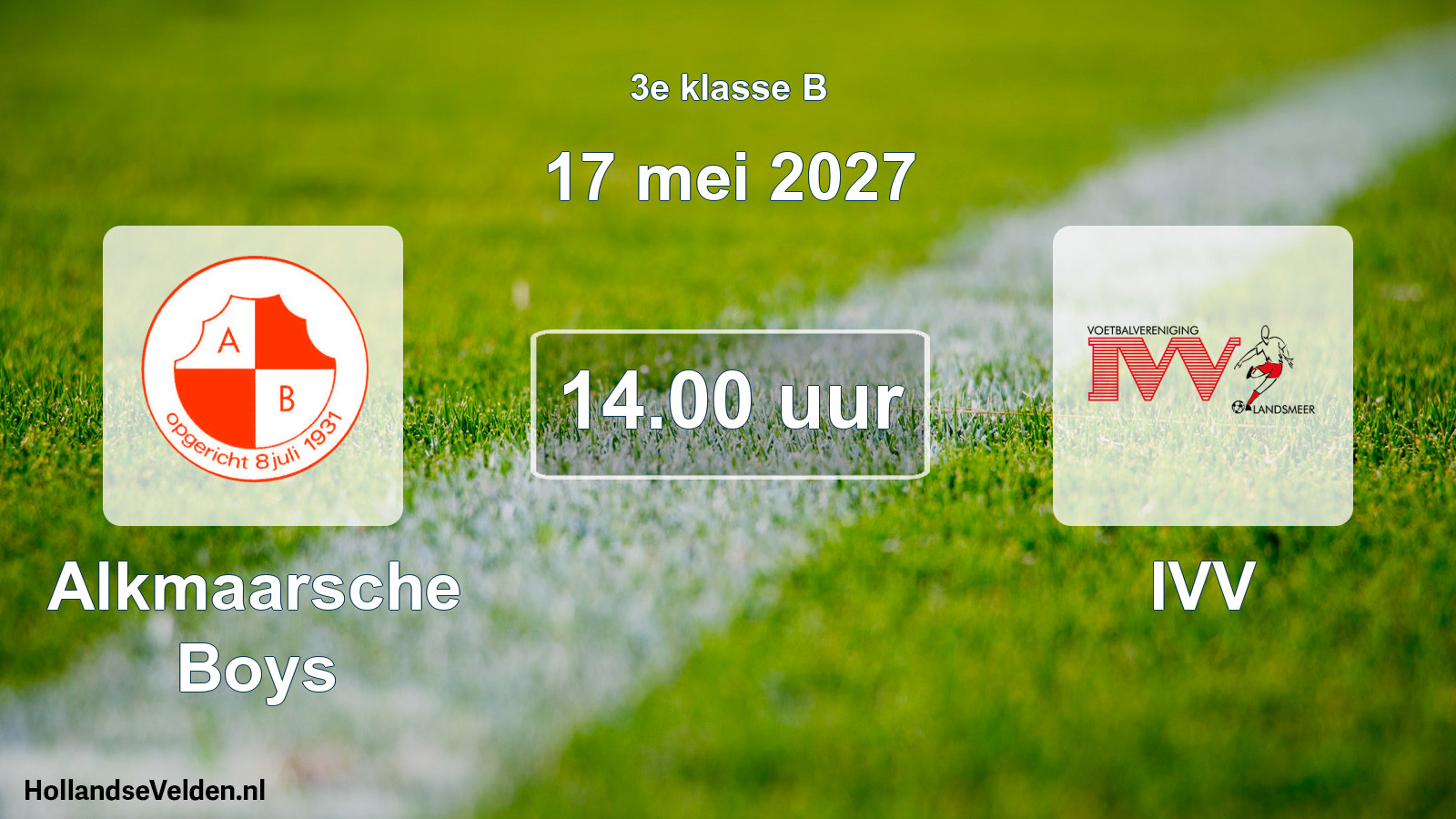 Geplande wedstrijd: Alkmaarsche Boys - IVV (17 mei 2027)
