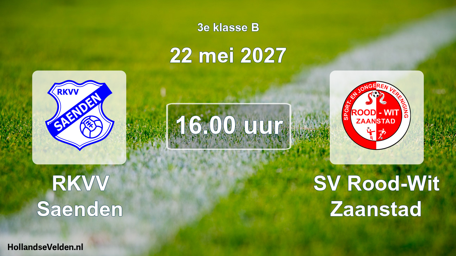 Geplande wedstrijd: RKVV Saenden - SV Rood-Wit Zaanstad (22 mei 2027)