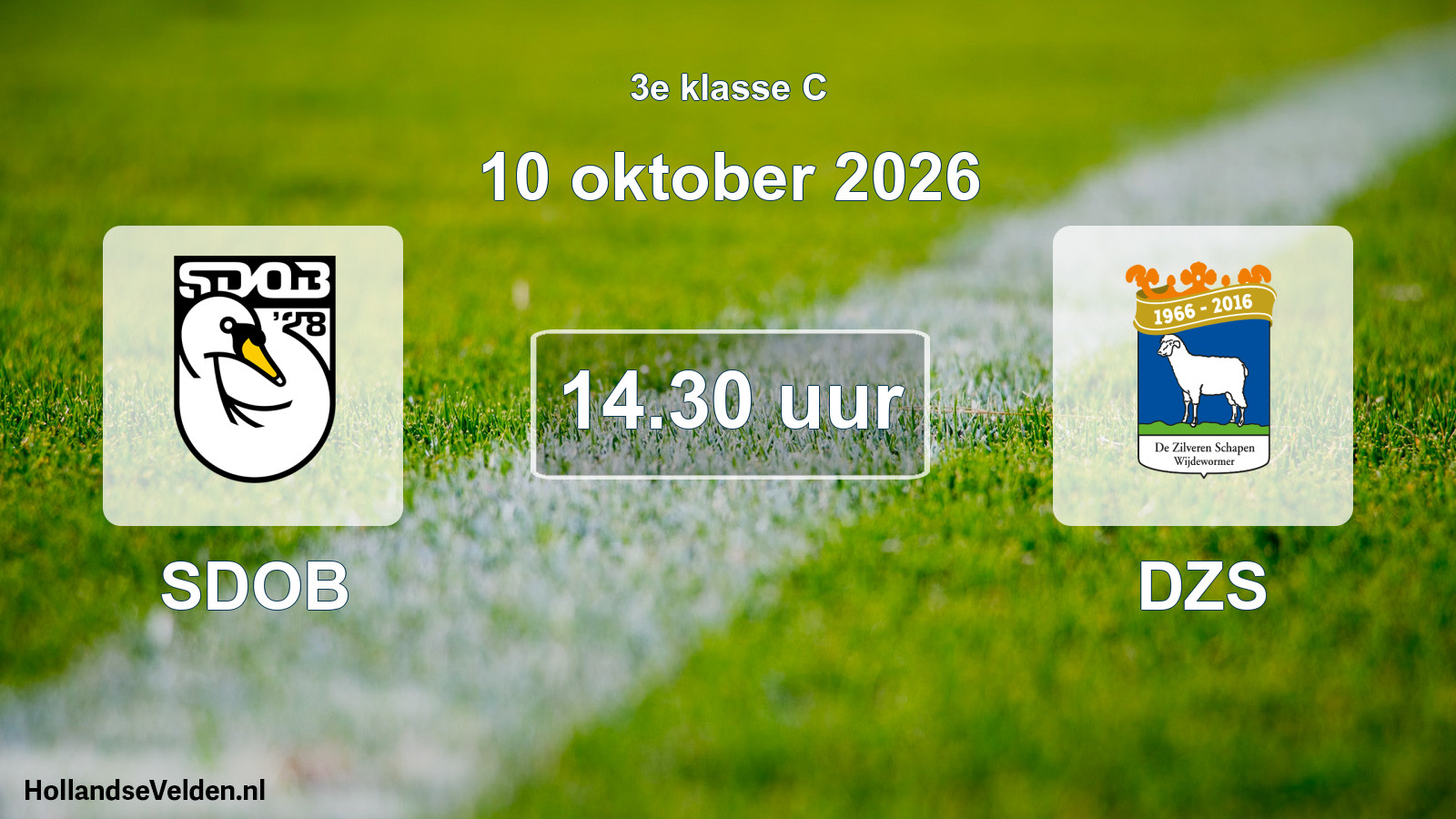Geplande wedstrijd: SDOB - DZS (10 oktober 2026)