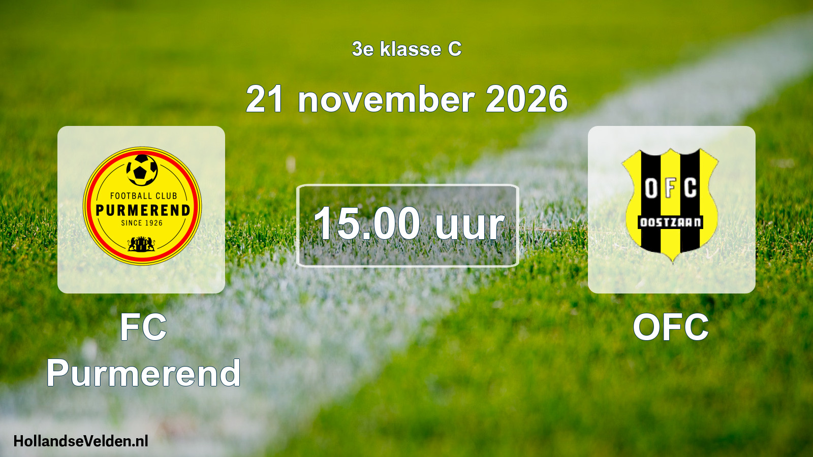 Scheduled Match: FC Purmerend - OFC (21 November 2026)