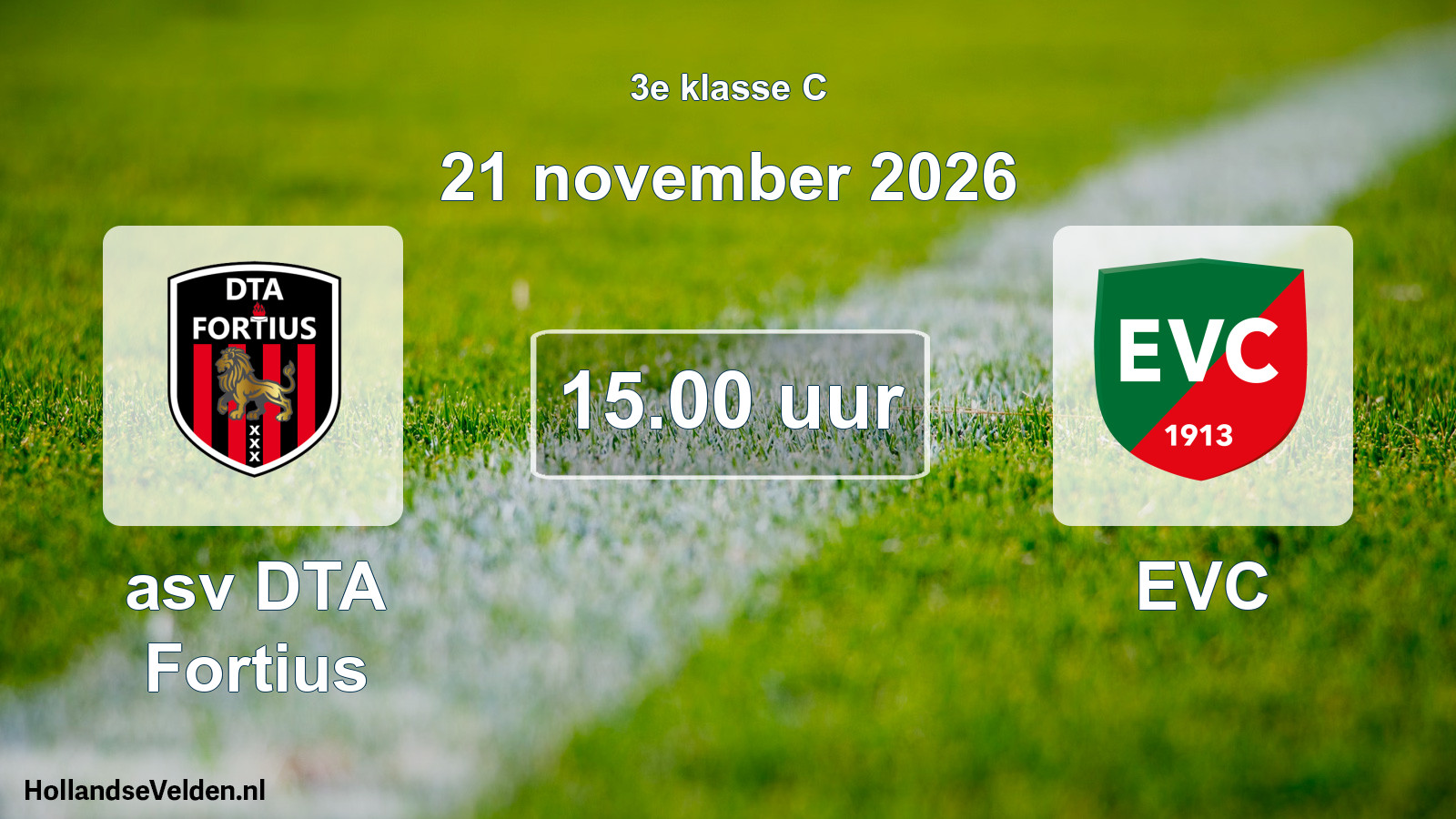 Geplande wedstrijd: asv DTA Fortius - EVC (21 november 2026)