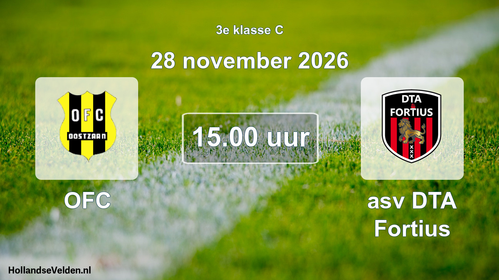 Geplande wedstrijd: OFC - asv DTA Fortius (28 november 2026)