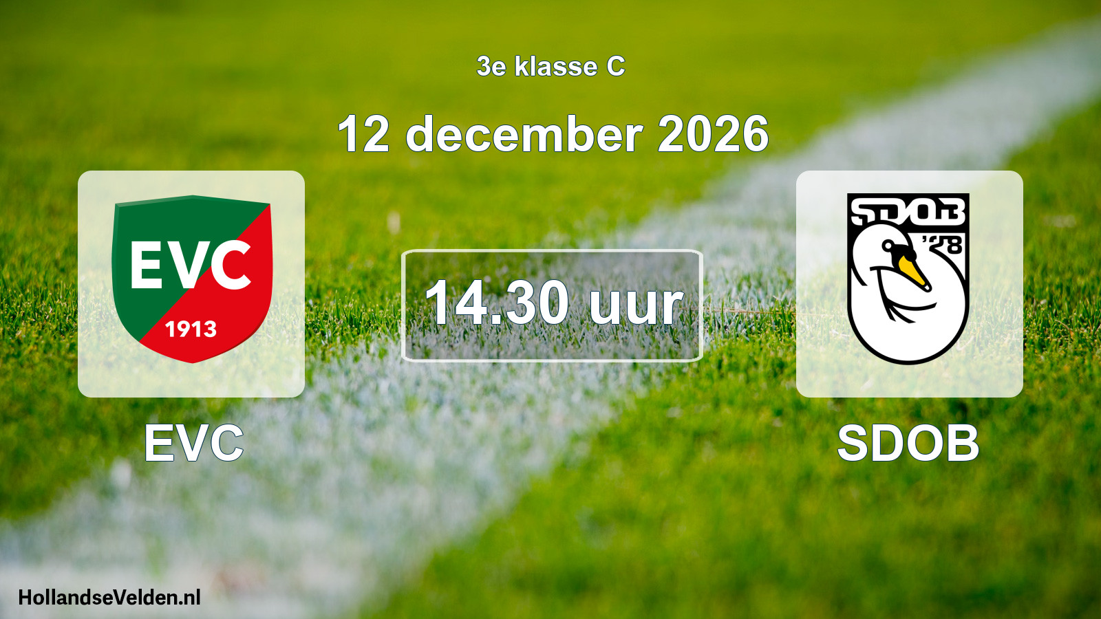 Geplande wedstrijd: EVC - SDOB (12 december 2026)