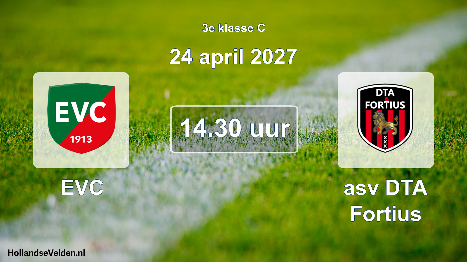 Geplande wedstrijd: EVC - asv DTA Fortius (24 april 2027)