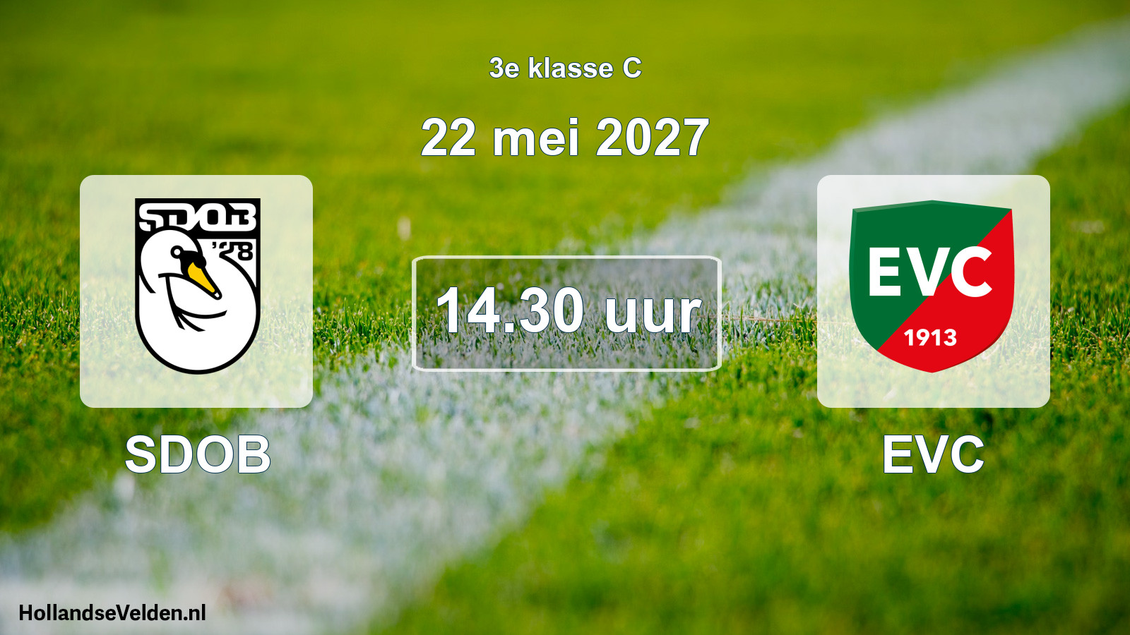 Geplande wedstrijd: SDOB - EVC (22 mei 2027)