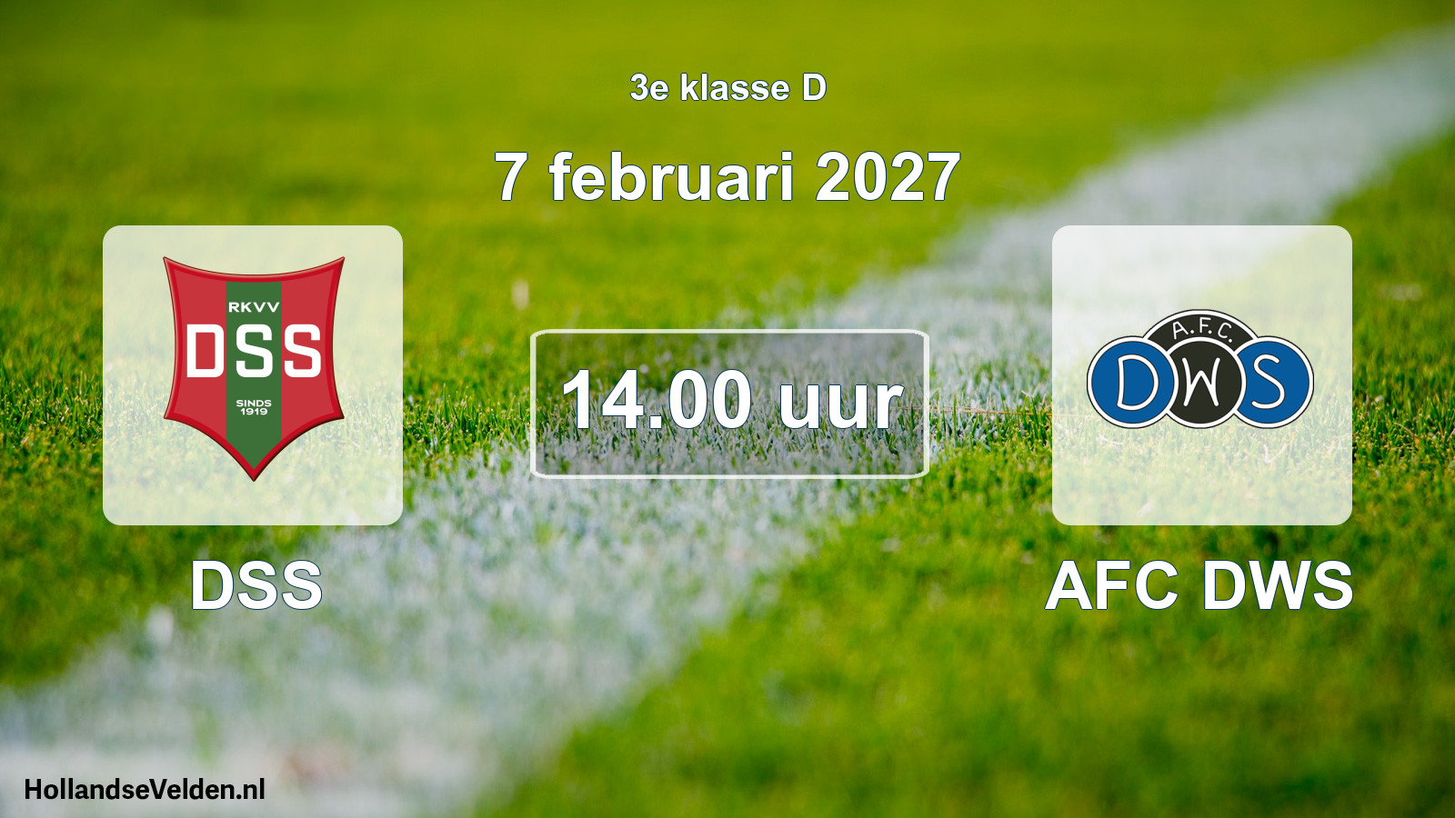 Scheduled Match: DSS - AFC DWS (7 February 2027)