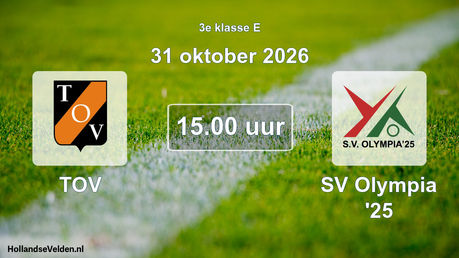 Scheduled Match: TOV - SV Olympia '25 (31 October 2026)