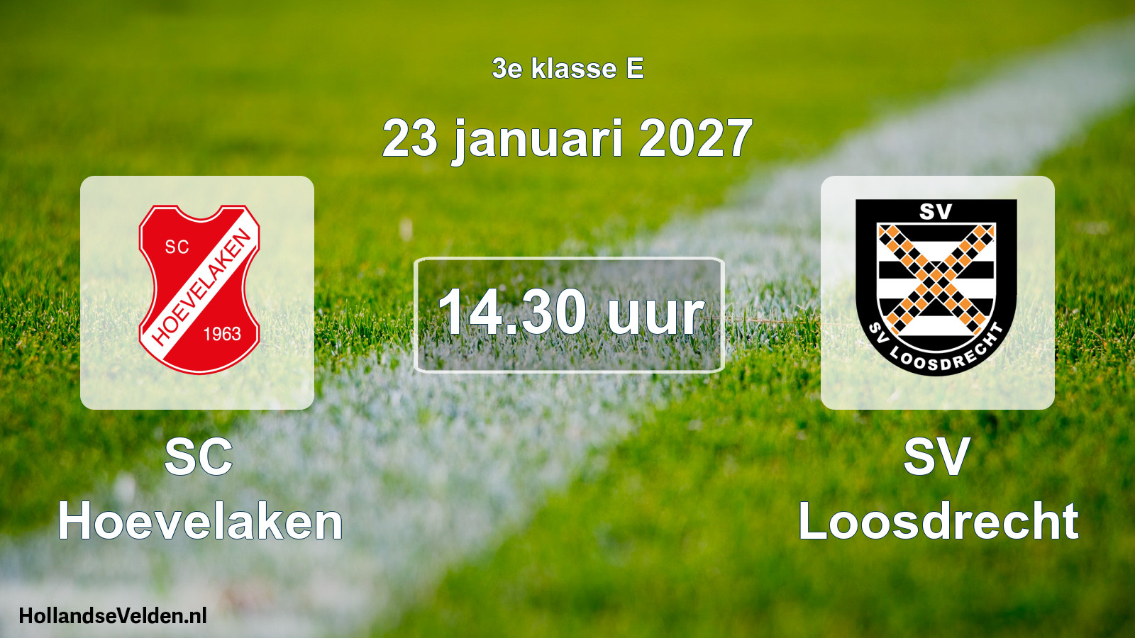 Geplande wedstrijd: SC Hoevelaken - SV Loosdrecht (23 januari 2027)
