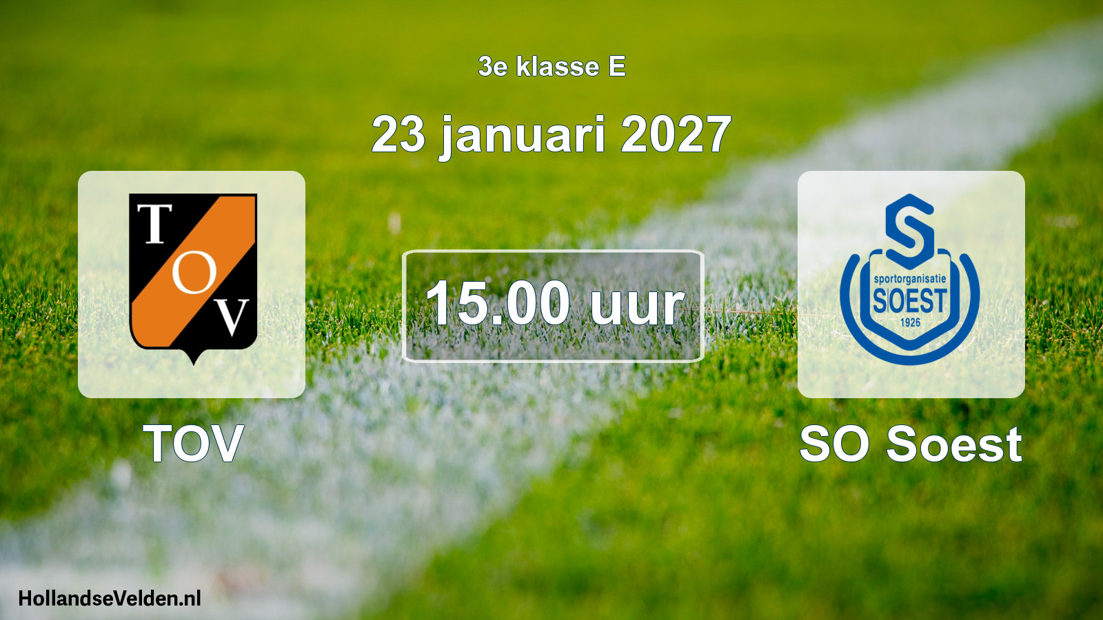 Geplande wedstrijd: TOV - SO Soest (23 januari 2027)