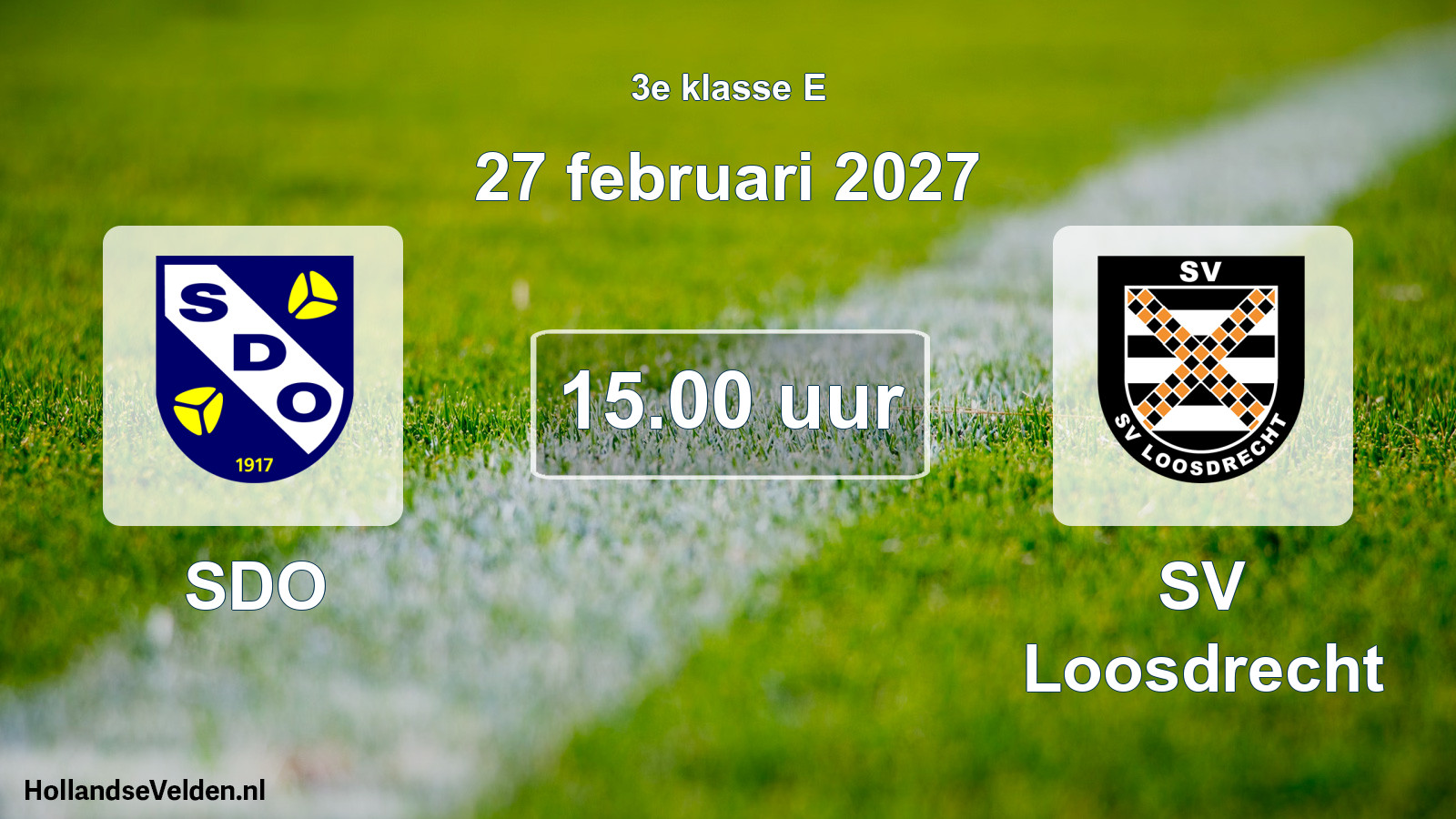 Geplande wedstrijd: SDO - SV Loosdrecht (27 februari 2027)