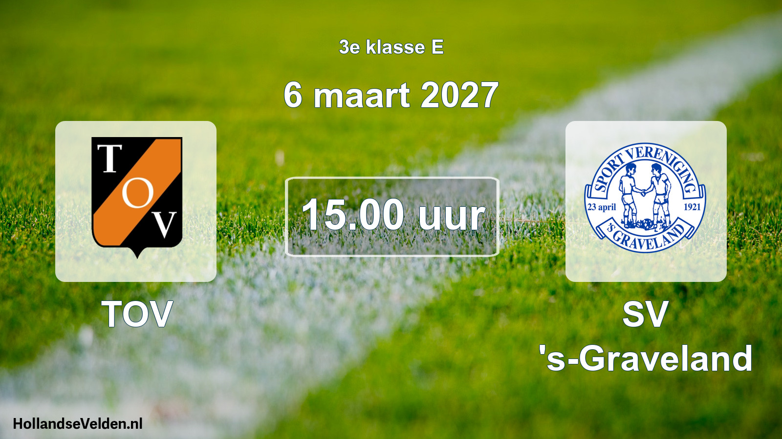 Geplande wedstrijd: TOV - SV 's-Graveland (6 maart 2027)