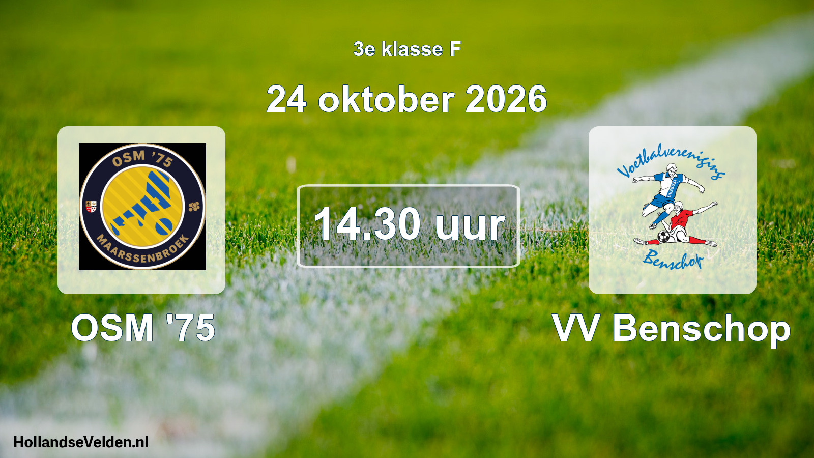 Geplande wedstrijd: OSM '75 - VV Benschop (24 oktober 2026)