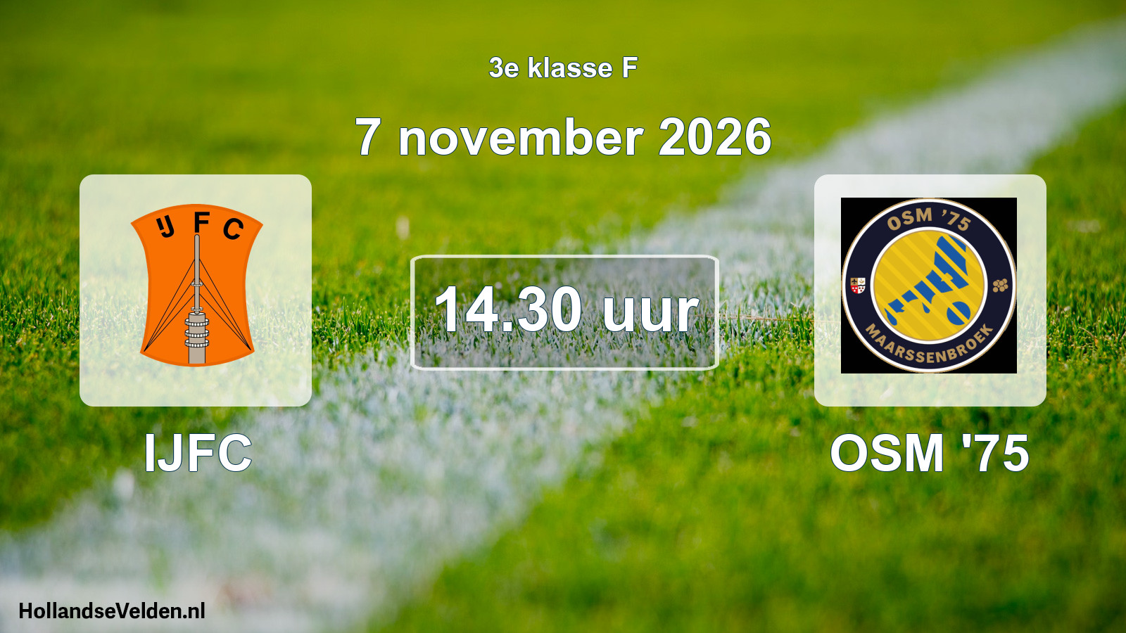 Scheduled Match: IJFC - OSM '75 (7 November 2026)