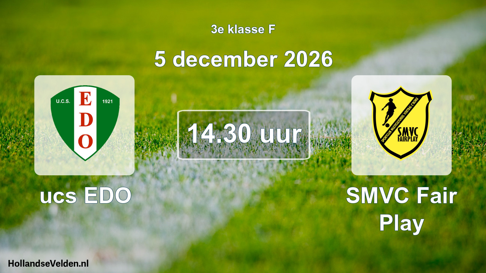 Geplande wedstrijd: ucs EDO - SMVC Fair Play (5 december 2026)