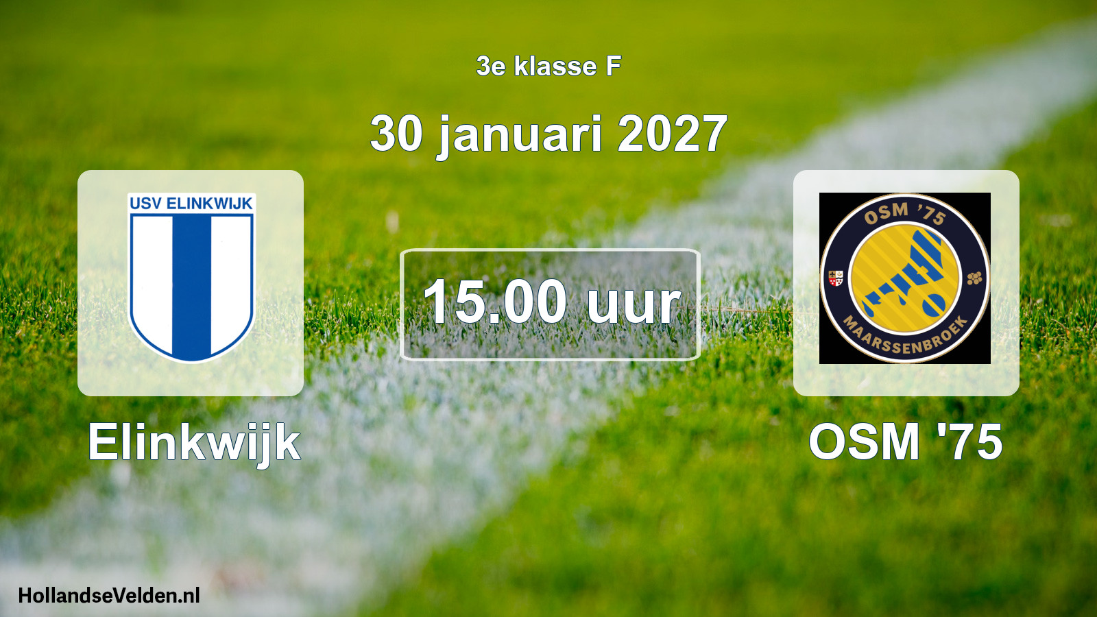 Geplande wedstrijd: Elinkwijk - OSM '75 (30 januari 2027)