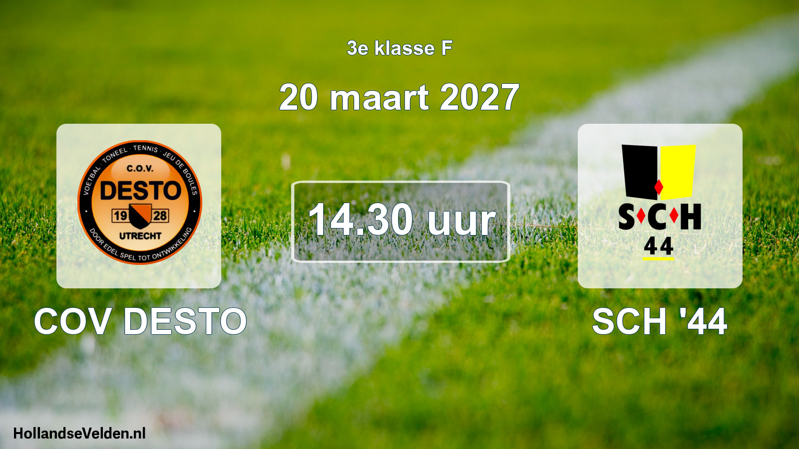 Scheduled Match: COV DESTO - SCH '44 (20 March 2027)
