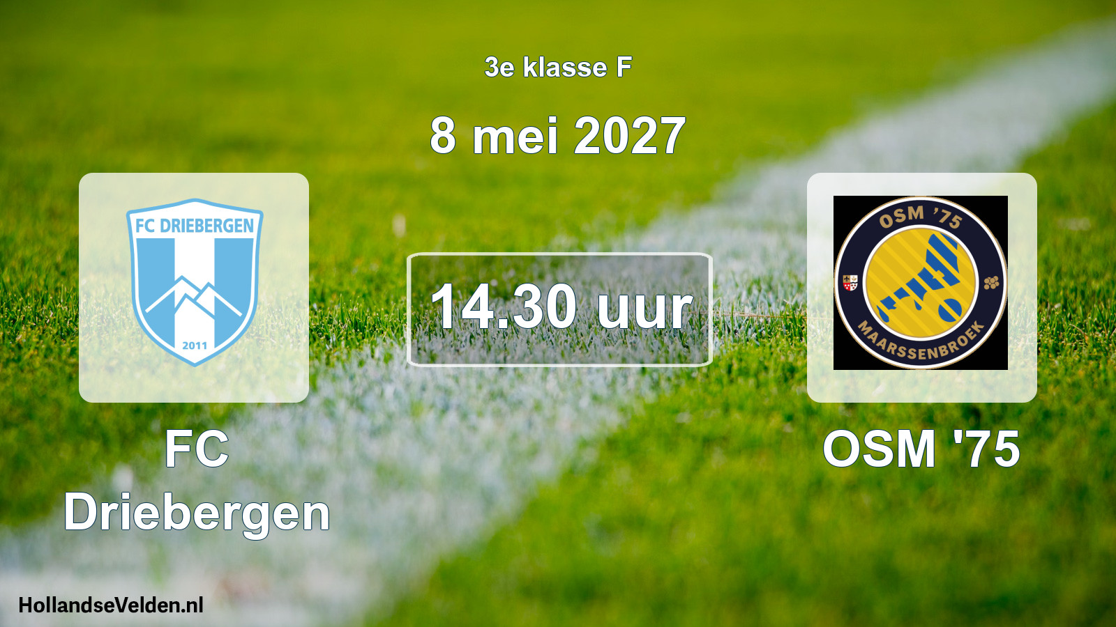 Geplande wedstrijd: FC Driebergen - OSM '75 (8 mei 2027)