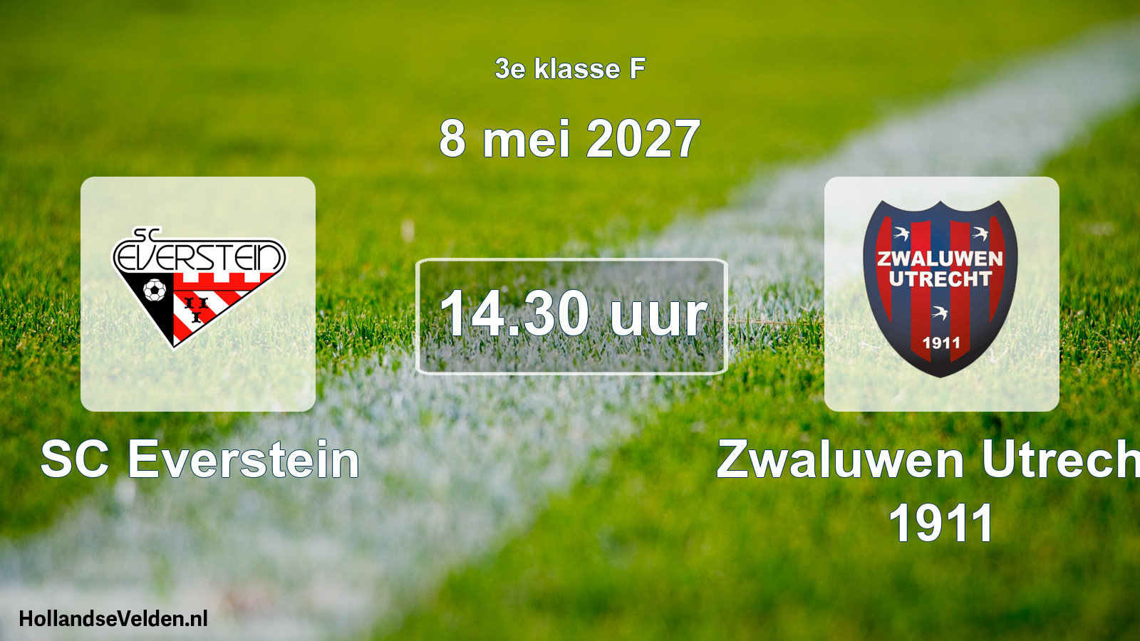 Scheduled Match: SC Everstein - Zwaluwen Utrecht 1911 (8 May 2027)