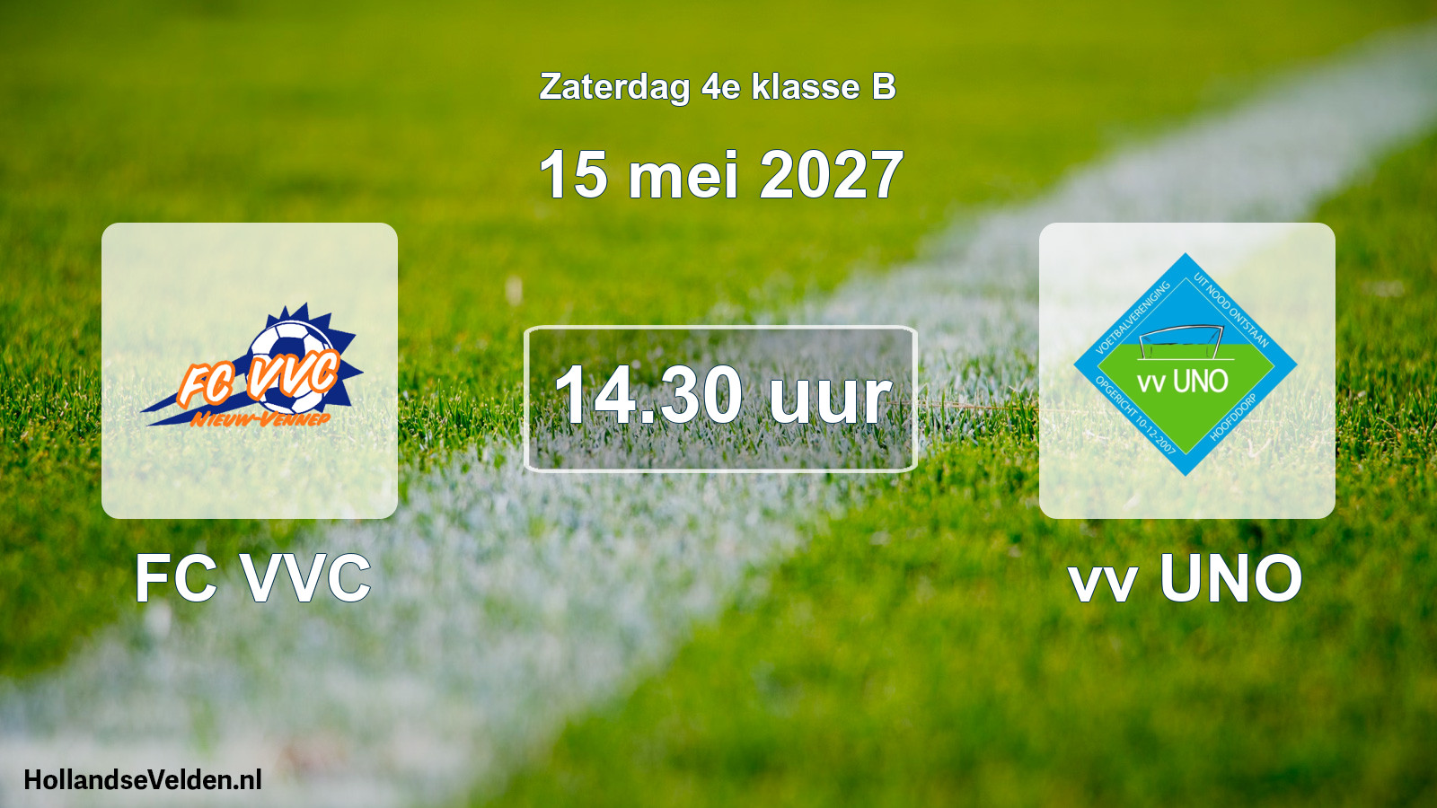 Scheduled Match: FC VVC - vv UNO (15 May 2027)