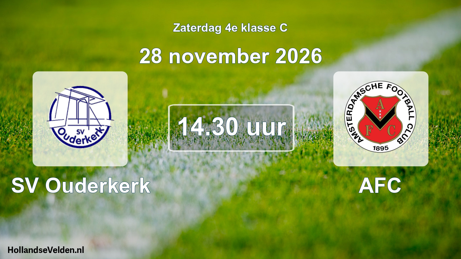 Scheduled Match: SV Ouderkerk - AFC (28 November 2026)