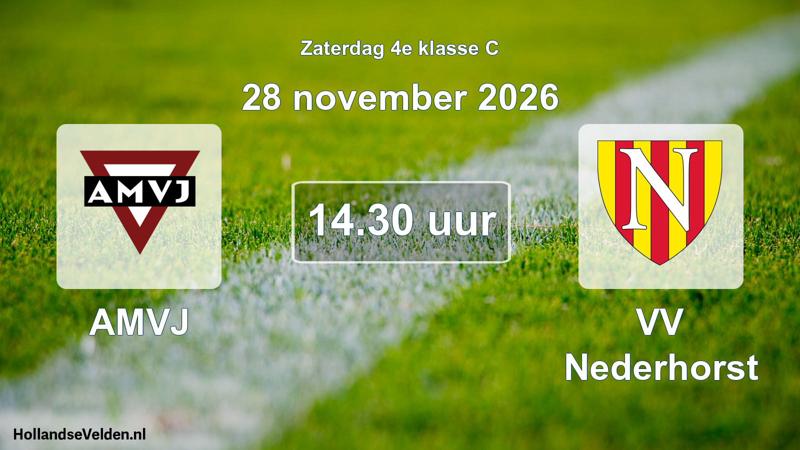 Geplande wedstrijd: AMVJ - VV Nederhorst (28 november 2026)