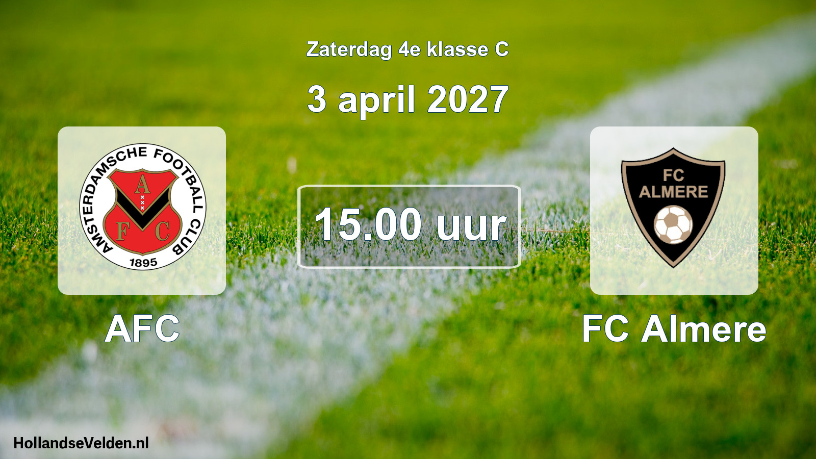 Scheduled Match: AFC - FC Almere (3 April 2027)