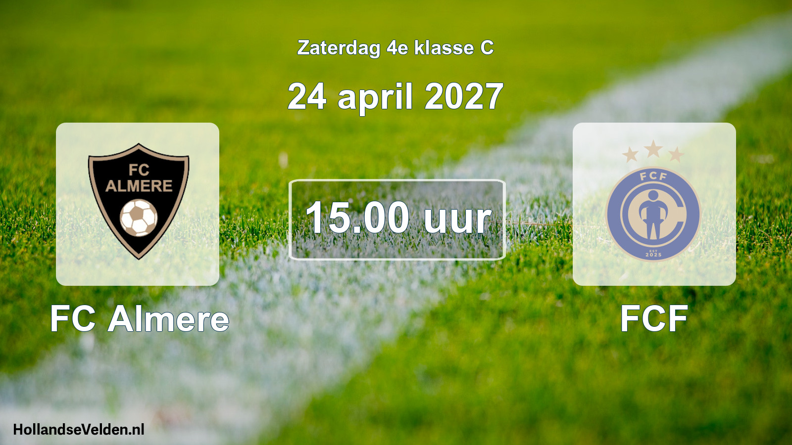 Scheduled Match: FC Almere - FCF (24 April 2027)