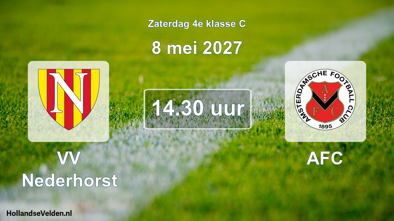 Scheduled Match: VV Nederhorst - AFC (8 May 2027)