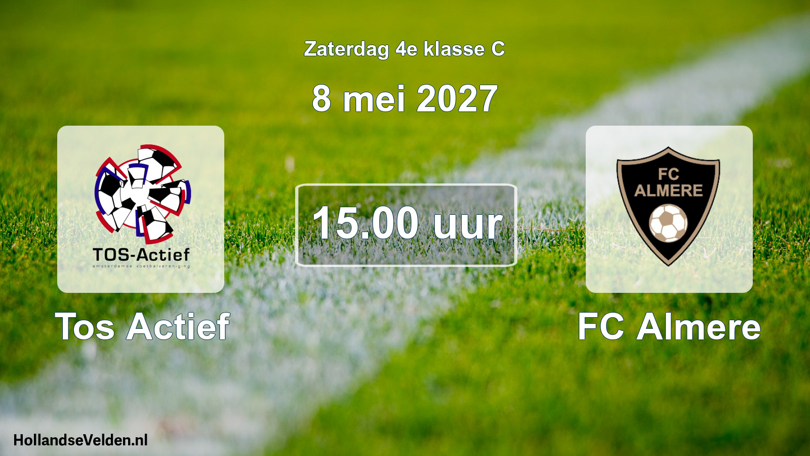 Scheduled Match: Tos Actief - FC Almere (8 May 2027)