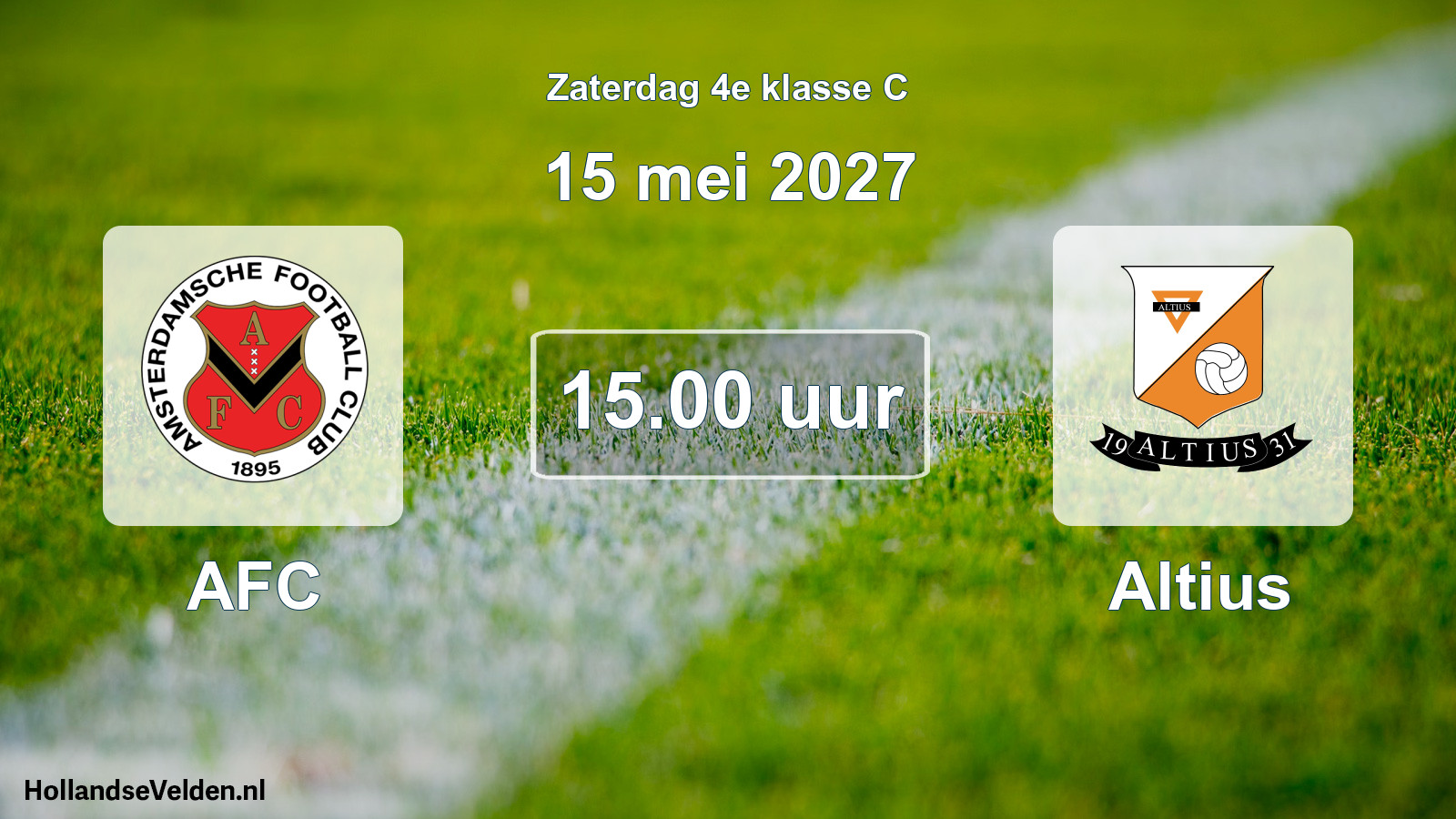 Scheduled Match: AFC - Altius (15 May 2027)