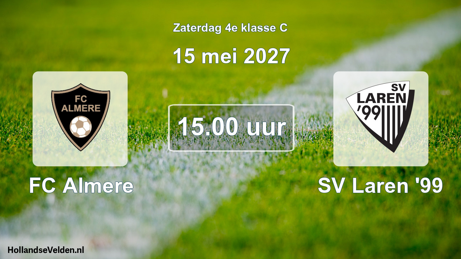 Scheduled Match: FC Almere - SV Laren '99 (15 May 2027)