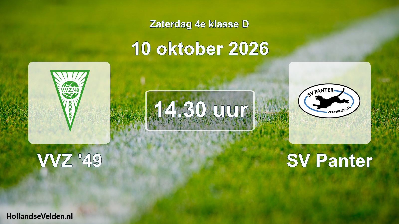 Scheduled Match: VVZ '49 - SV Panter (10 October 2026)