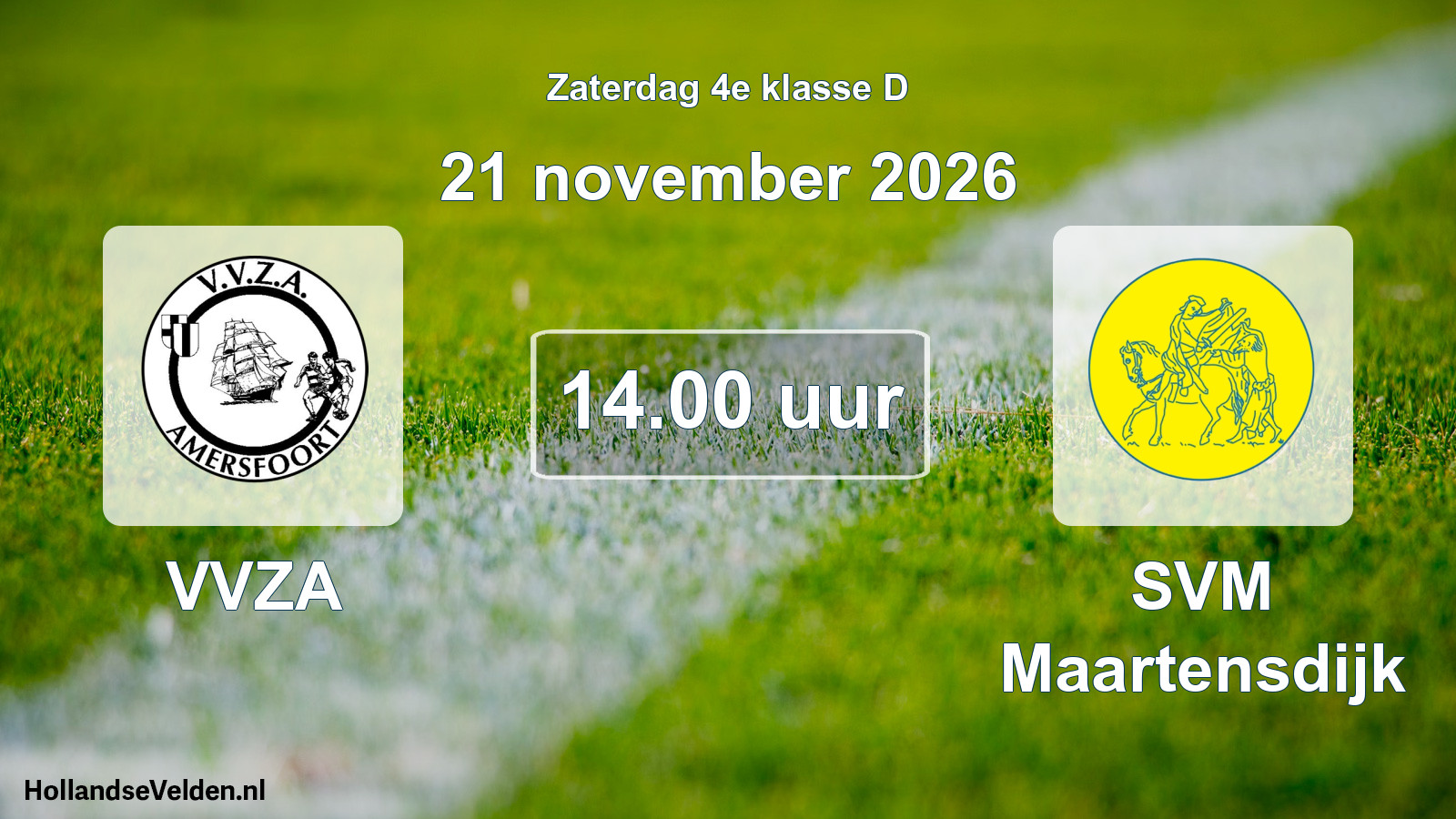 Geplande wedstrijd: VVZA - SVM Maartensdijk (21 november 2026)