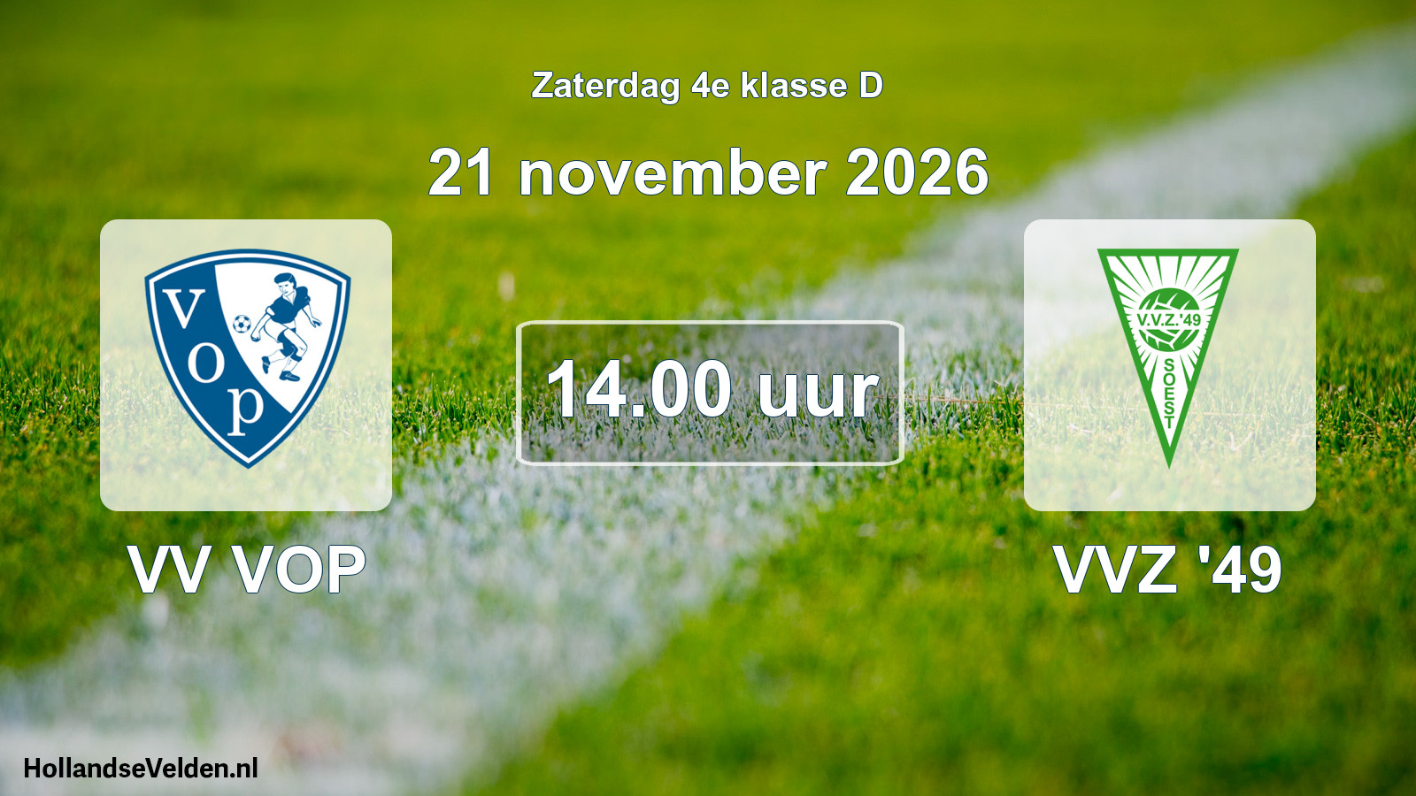 Geplande wedstrijd: VV VOP - VVZ '49 (21 november 2026)