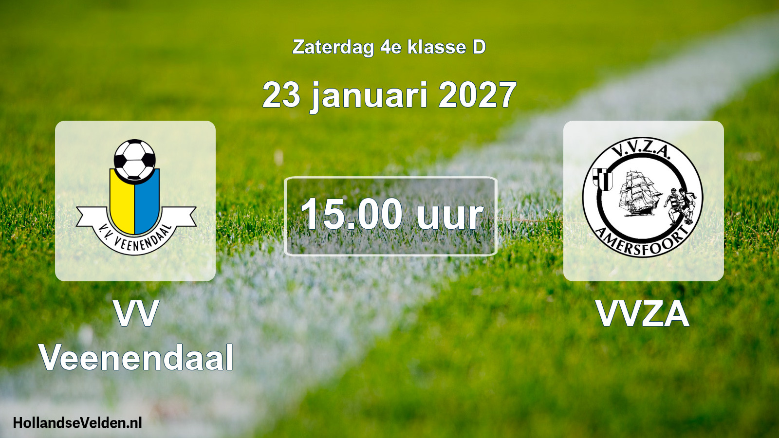 Scheduled Match: VV Veenendaal - VVZA (23 January 2027)
