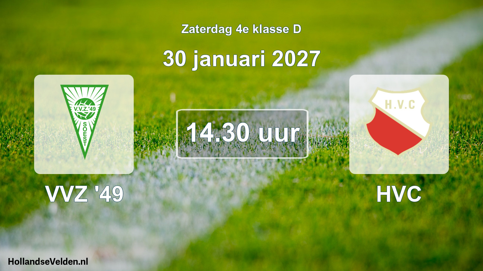 Geplande wedstrijd: VVZ '49 - HVC (30 januari 2027)