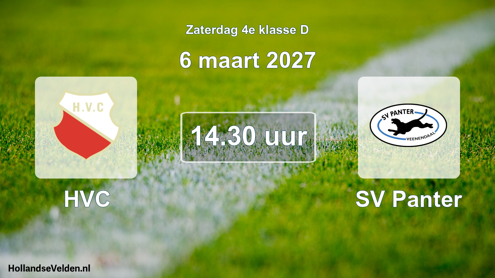 Geplande wedstrijd: HVC - SV Panter (6 maart 2027)