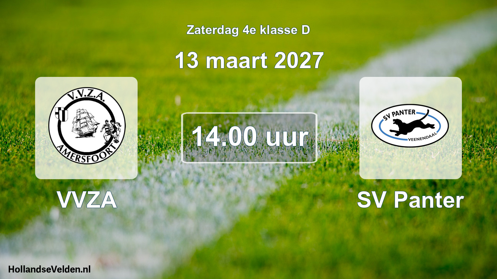 Geplande wedstrijd: VVZA - SV Panter (13 maart 2027)