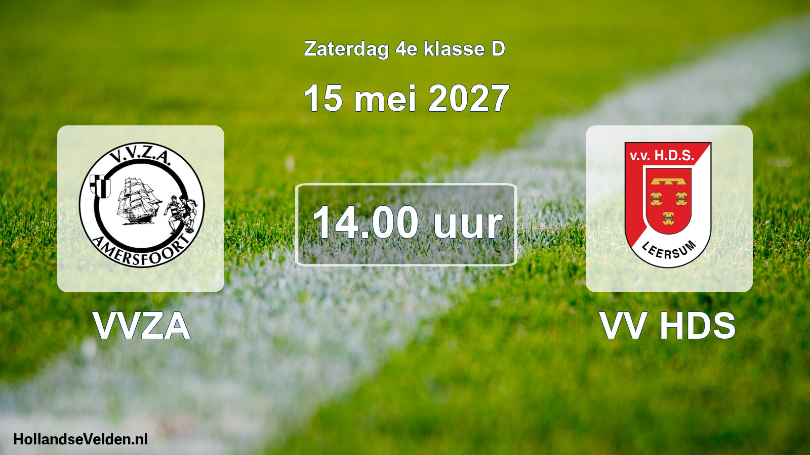 Geplande wedstrijd: VVZA - VV HDS (15 mei 2027)