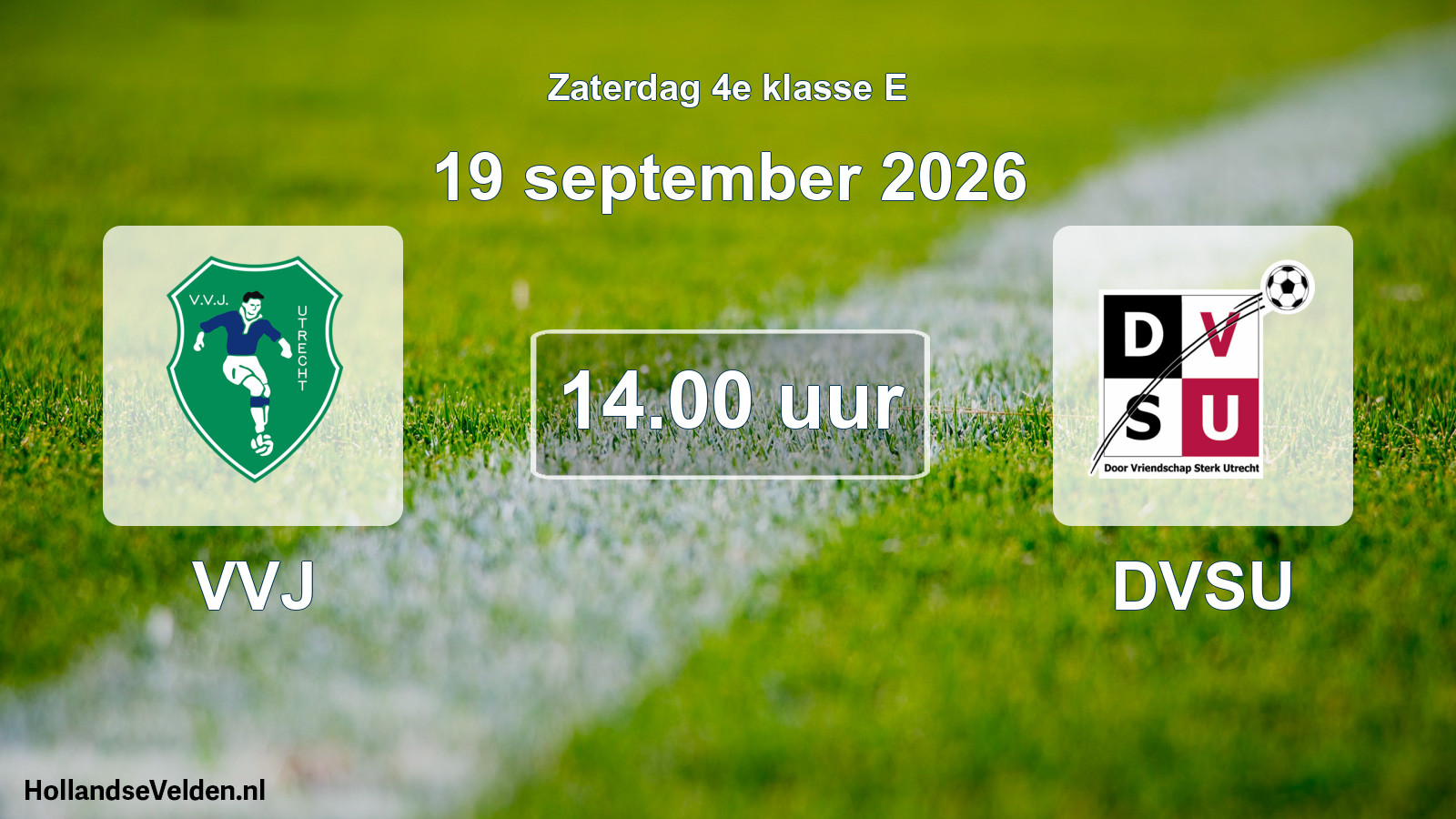 Scheduled Match: VVJ - DVSU (19 September 2026)