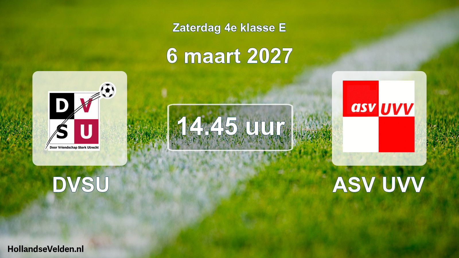 Geplande wedstrijd: DVSU - ASV UVV (6 maart 2027)