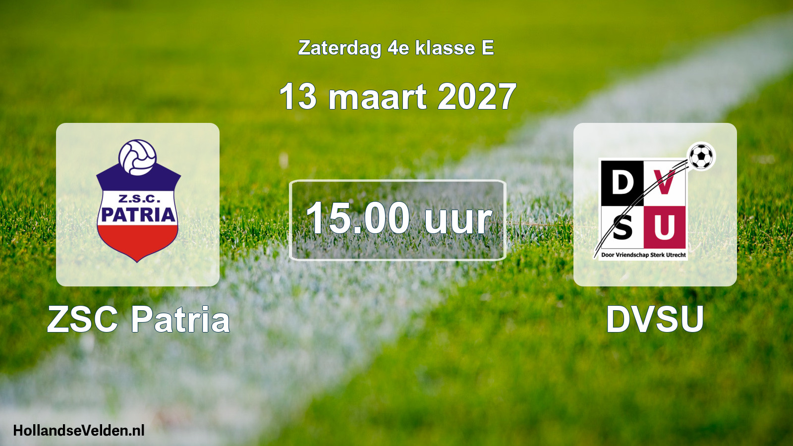 Scheduled Match: ZSC Patria - DVSU (13 March 2027)