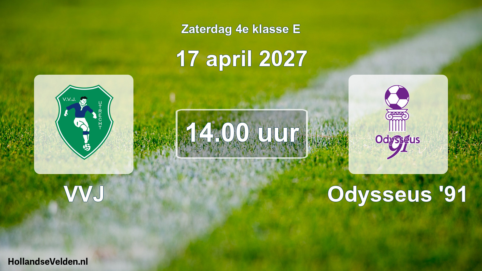 Geplande wedstrijd: VVJ - Odysseus '91 (17 april 2027)