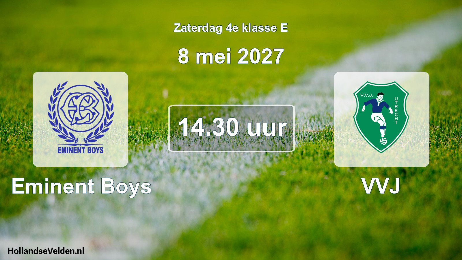 Geplande wedstrijd: Eminent Boys - VVJ (8 mei 2027)