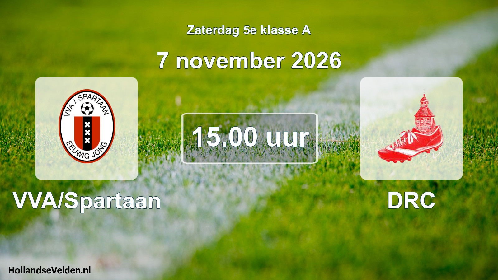 Scheduled Match: VVA/Spartaan - DRC (7 November 2026)