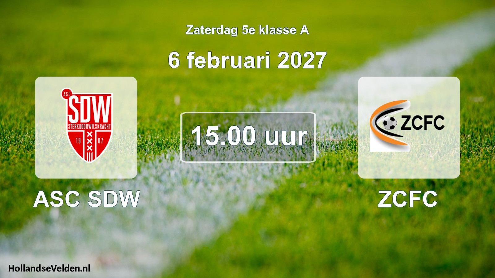 Scheduled Match: ASC SDW - ZCFC (6 February 2027)