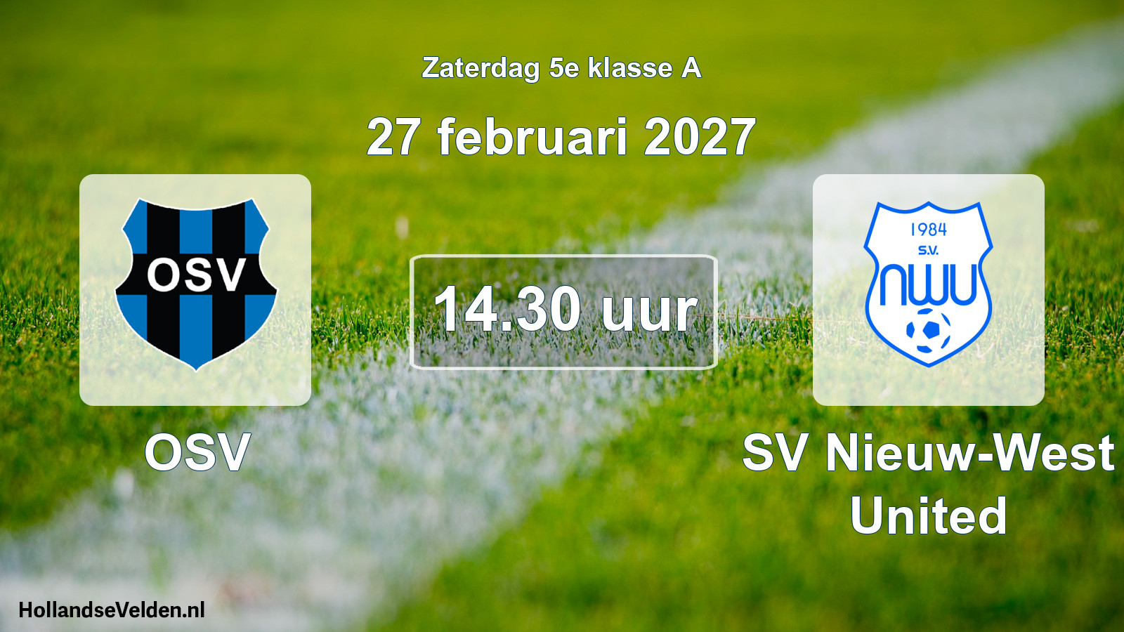 Scheduled Match: OSV - SV Nieuw-West United (27 February 2027)