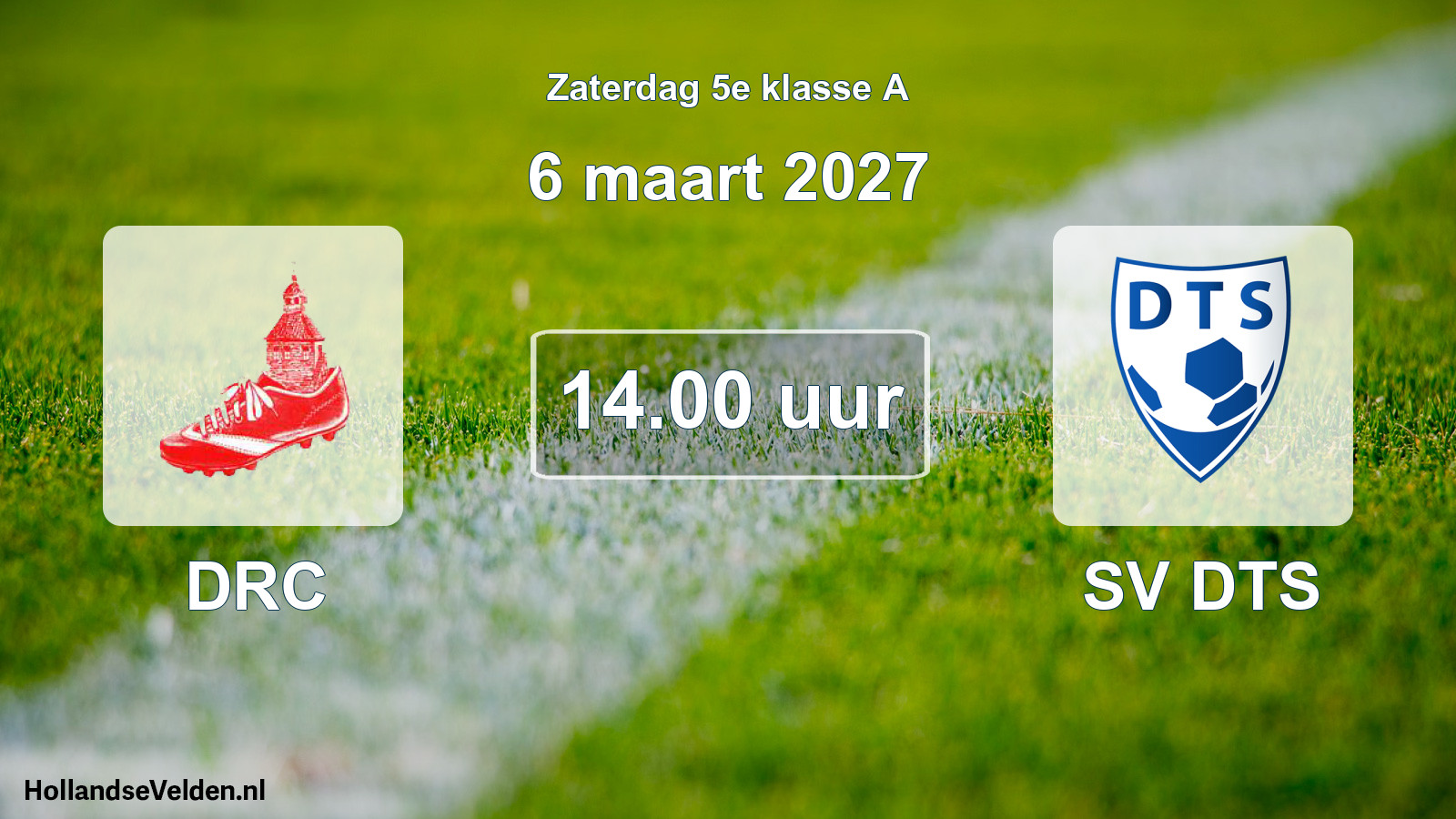 Geplande wedstrijd: DRC - SV DTS (6 maart 2027)